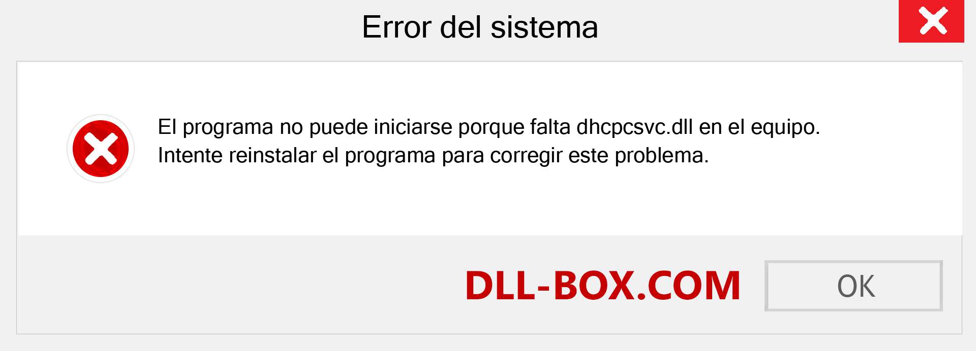 ¿Falta el archivo dhcpcsvc.dll ?. Descargar para Windows 7, 8, 10 - Corregir dhcpcsvc dll Missing Error en Windows, fotos, imágenes